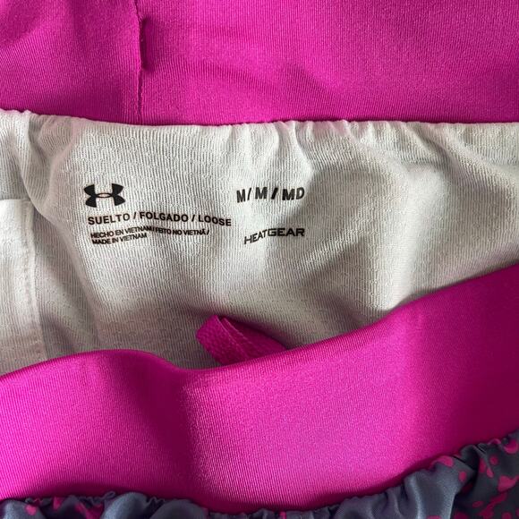 Under Armour Women’s Fly By 2.0 Printed Shorts Purple - Size M - Picture 4 of 4
